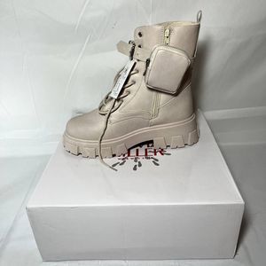 Women's Anessa Laceup Lug Sole Combat styled Boots Women's Shoes